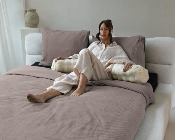 Waffle Taupe 140 x 200/260 - Afbeelding 5