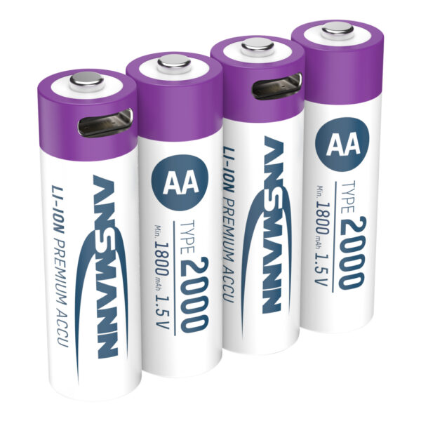 Ansmann Oplaadbaar Bat Aa En Usb-c - Afbeelding 2