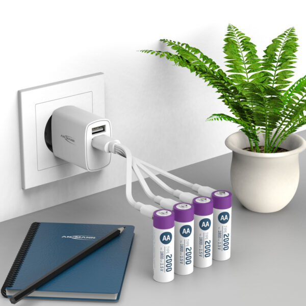 Ansmann Oplaadbaar Bat Aa En Usb-c - Afbeelding 4