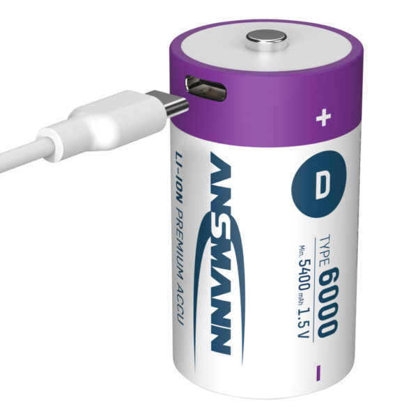 Ansmann Oplaadbaar Batterij D En Usb-c - Afbeelding 3