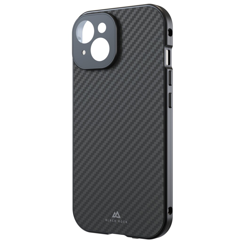 Black Rock 360 Glas Cover Voor Apple IPhone 15 Real Carbon - Afbeelding 2
