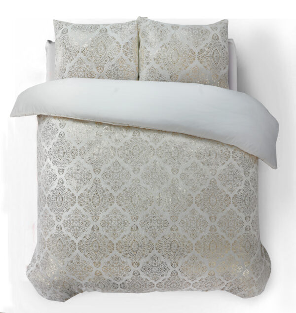 Glamour Flanel Art Foil Creme 140 x 200/220 - Afbeelding 2