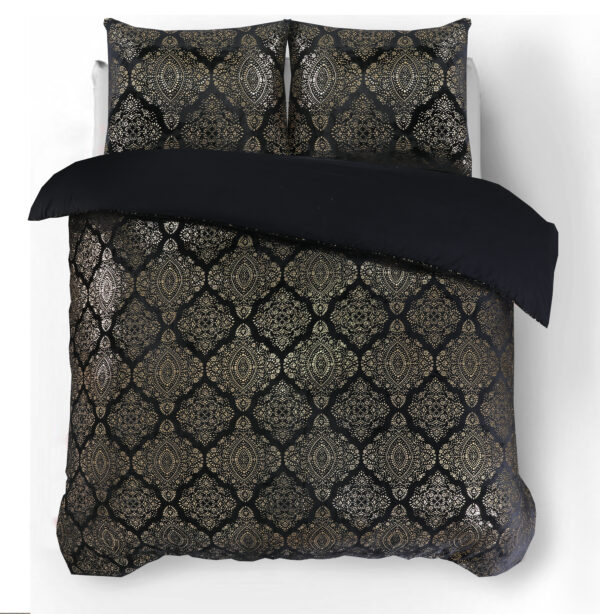 Glamour Flanel Art Foil Zwart 240 x 200/220 - Afbeelding 2