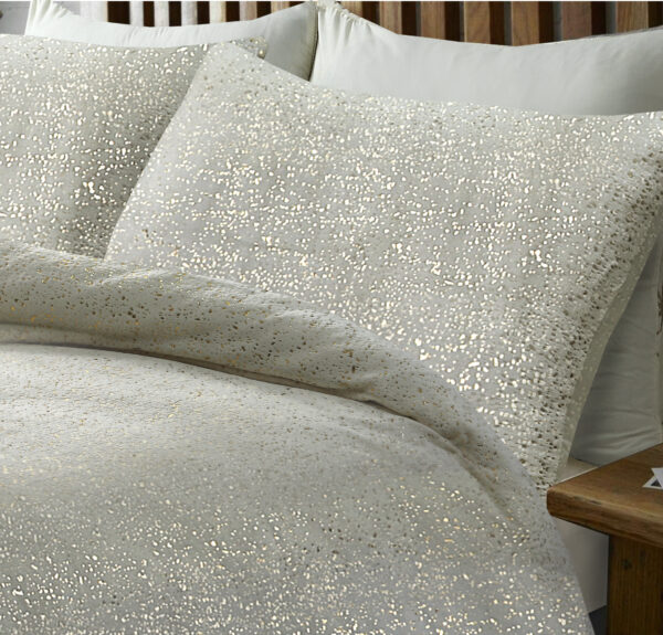 Glamour Flanel Sprankle Foil Creme 240 x 200/220 - Afbeelding 3