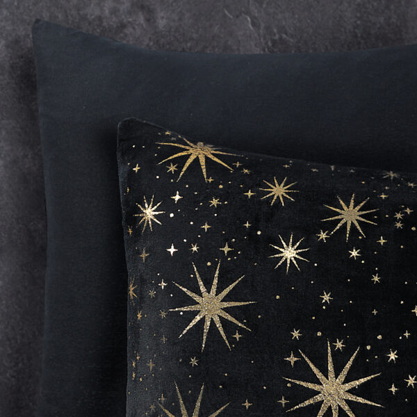 Glamour Flanel Stars Foil Zwart 140 x 200/220 - Afbeelding 4
