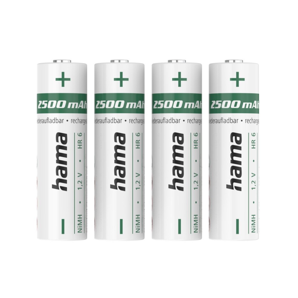Hama NiMH-accu&apos;s AA Mignon 2500 MAh 1