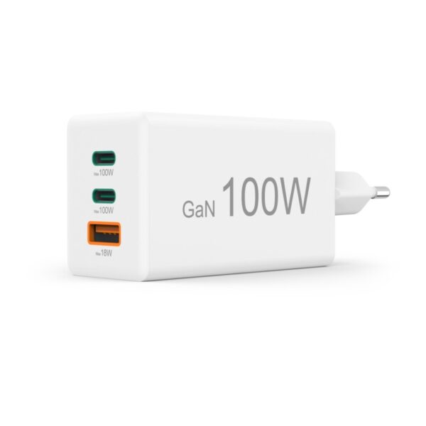 Hama Snellader 100W GaN 2x USB-C PD 1x USB-A QC Wit - Afbeelding 3