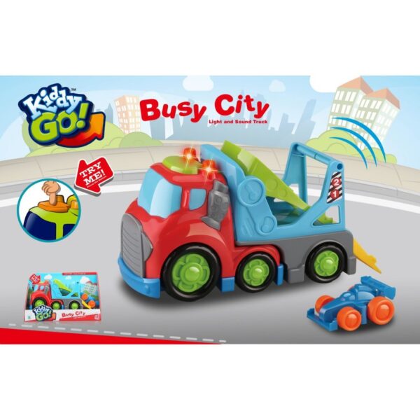 Kiddy Go Auto Transporter + Licht en Geluid 19.5 cm - Afbeelding 2