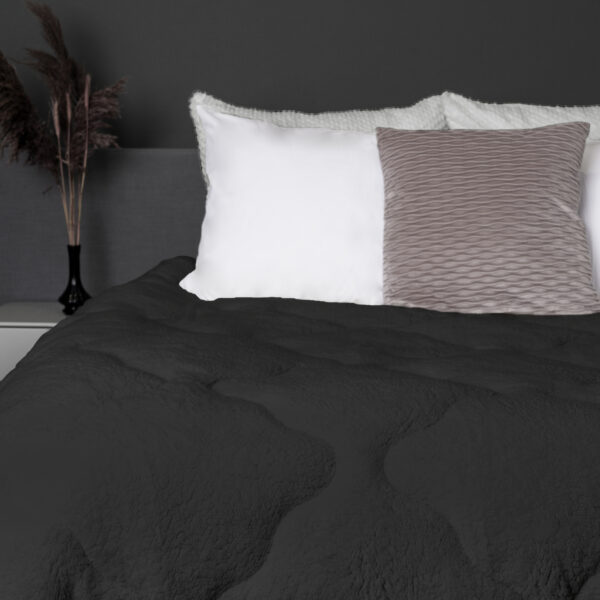 Lazy All-in one Lazy Dekbed Teddy Antraciet 140 x 200 - Afbeelding 2