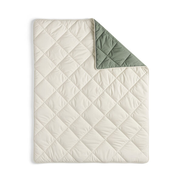 Lazy Dekbed Diamond Crème/Groen 200 x 200 Met Kussenslopen - Afbeelding 3