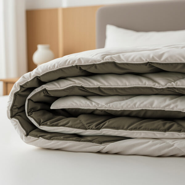 Lazy Dekbed Diamond Crème/Kaki 200 x 200 Met Kussenslopen - Afbeelding 5