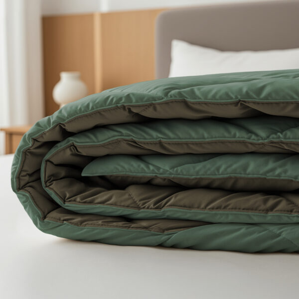 Lazy Dekbed Diamond Groen/Kaki 240 x 200 Met Kussenslopen - Afbeelding 5