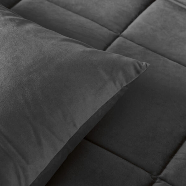 Lazy Velvet Dekbed Antraciet 140 x 200 - Afbeelding 4