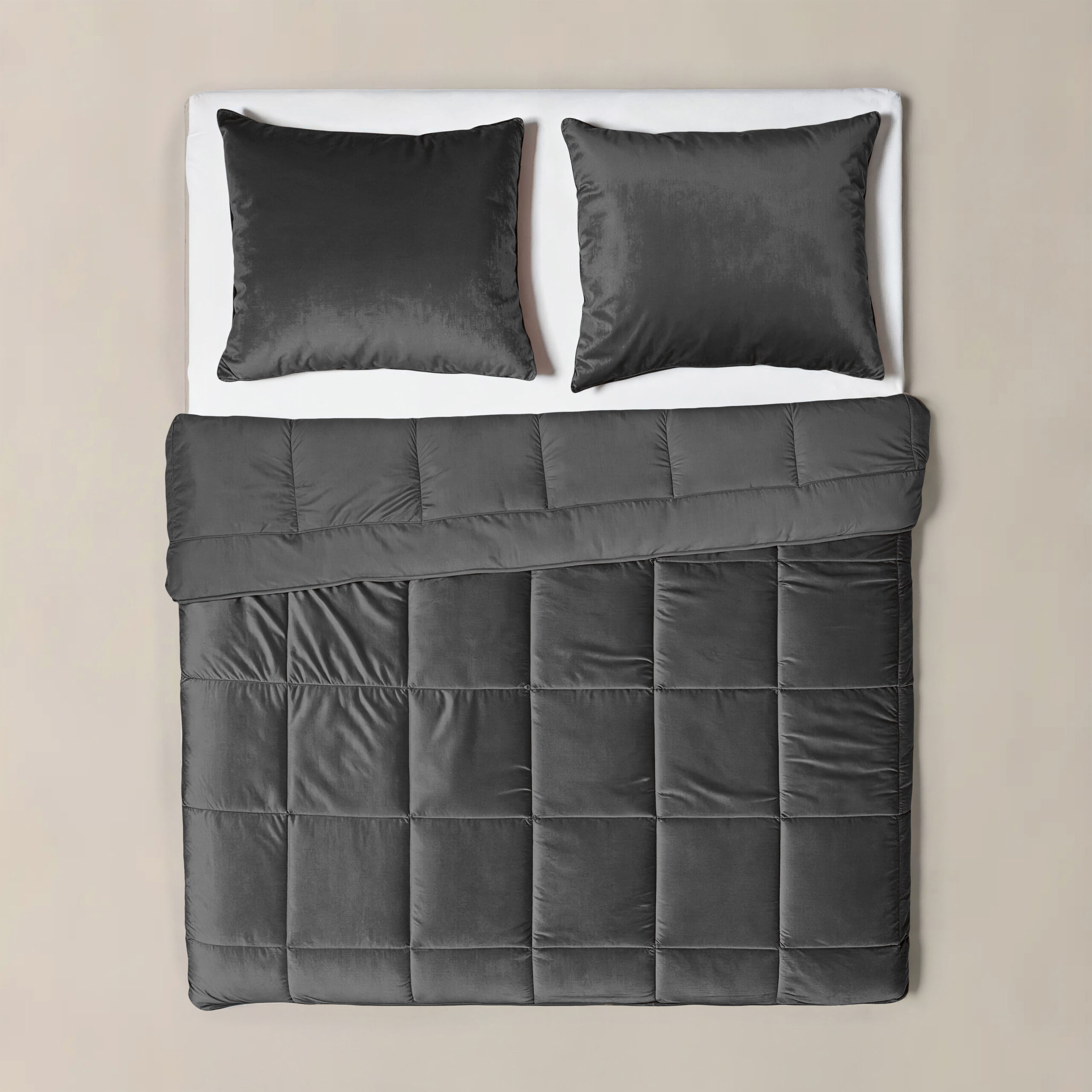 Lazy Velvet Dekbed Antraciet 140 x 200