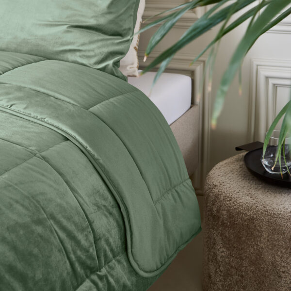 Lazy Velvet Dekbed Groen 200 x 200 - Afbeelding 3