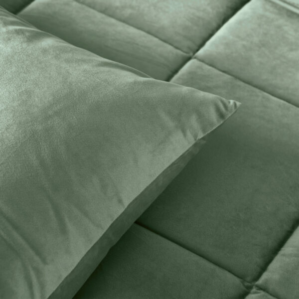 Lazy Velvet Dekbed Groen 200 x 200 - Afbeelding 4