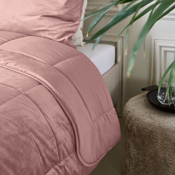 Lazy Velvet Dekbed  Oud Roze 200 x 200 - Afbeelding 2