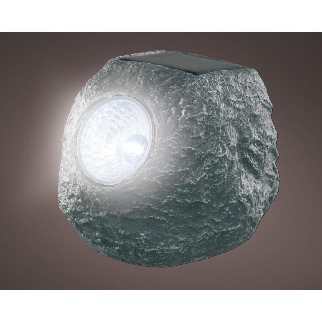 Solarlamp Steen Grijs/Polyresin - Afbeelding 2