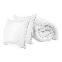 2 in 1 Dekbed + kussen(s) Wit 200 x 200