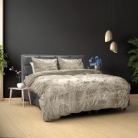 Crushed velvet Grijs/Taupe 240 x 200/220