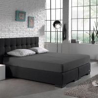 Dubbel Jersey 220 gr. Hoeslaken Antraciet 80/100 x 220