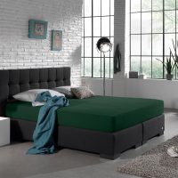 Dubbel Jersey 220 gr. Hoeslaken Botanisch Groen 160/180 x 200/220