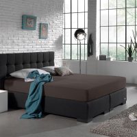 Dubbel Jersey 220 gr. Hoeslaken Deep Taupe 160/180 x 200/220