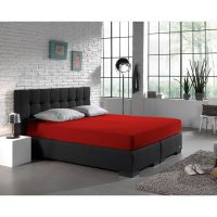 Dubbel Jersey 220 gr. Hoeslaken Rood 190/200 x 220/230