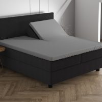Dubbel Jersey 220 gr. Splittopper Hoeslaken Grijs 160 x 200/220