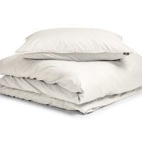 Egyptisch Katoen Uni Dekbedovertrek Creme 135 x 200