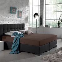 Enkel Jersey 135 gr. Hoeslaken Deep Taupe 80/100 x 200