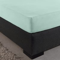 Enkel Jersey 135 gr. Hoeslaken Pastel Blauw 160/180 x 200