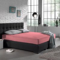 Enkel Jersey 135 gr. Hoeslaken Roze 190/200 x 200/220