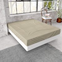 Flanel Premium Hoeslaken Taupe 140 x 200/210