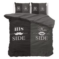 His and Her side 3 Zwart 200x220