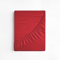 Katoenen Hoeslaken Rood 180 x 220