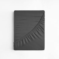 Katoenen Topper Hoeslaken Antraciet 140 x 200