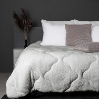 Lazy All-in one Lazy Dekbed Teddy Grijs 140 x 200