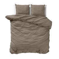 Mousseline Perkal Taupe 200 x 200/220