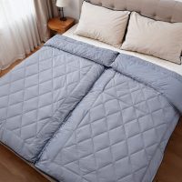Partnerdekbed Grijs 200 x 220