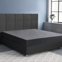 Satijnen Hoeslaken Antraciet 180 x 210