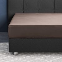 Satijnen Hoeslaken Taupe 70 x 200