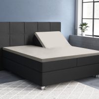 Splittopper Satijn Hoeslaken Creme 180 x 200