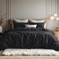 Teddy Katoen Antraciet 140 x 200/220