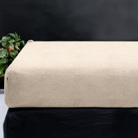 Teddy hoeslaken Taupe 90 x 200