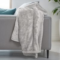 Teddy plaid Taupe 150 x 200