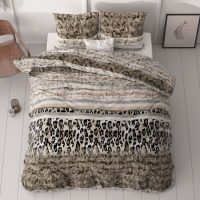Tiger leopard Taupe 240 x 220