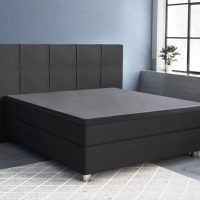 Topper Satijn Hoeslaken Antraciet 160 x 220