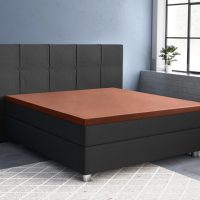 Topper Satijn Hoeslaken Bruin 160 x 220