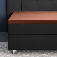 Topper Satijn Hoeslaken Bruin 90 x 220